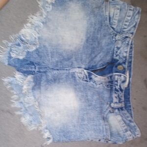 Denim Distressed Women Shorts